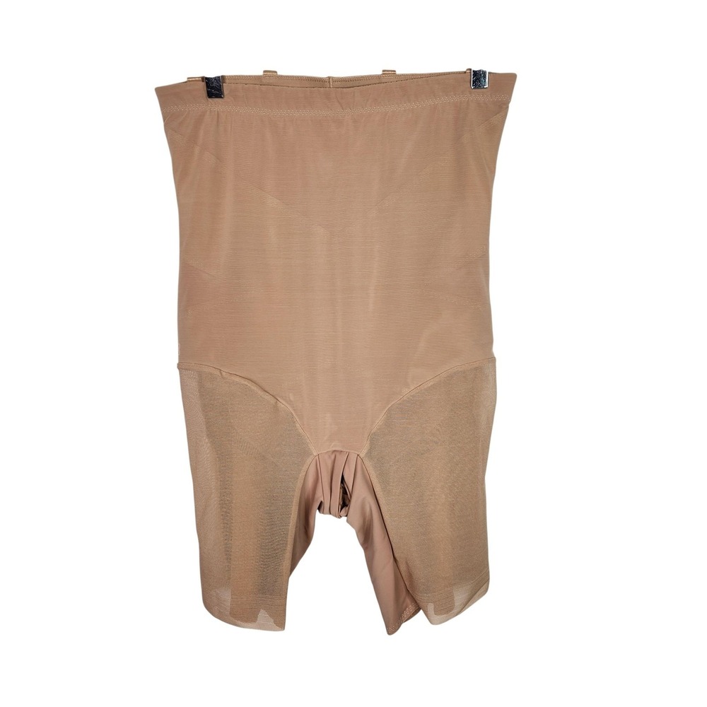 HONEYLOVE SuperPower Short Shapewear Womens 1X Beige High Waist Mesh Slimming